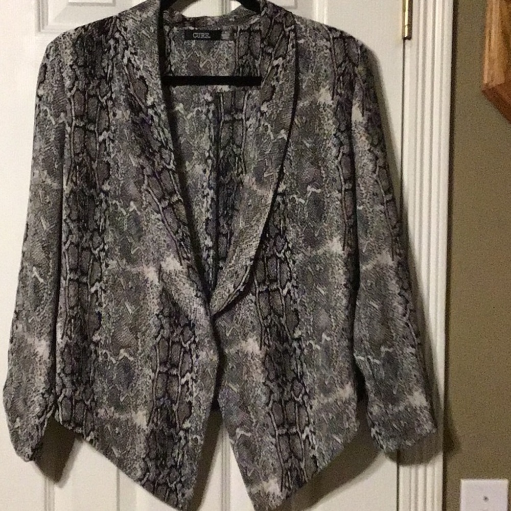 Light weight, unlined, polyester jacket.